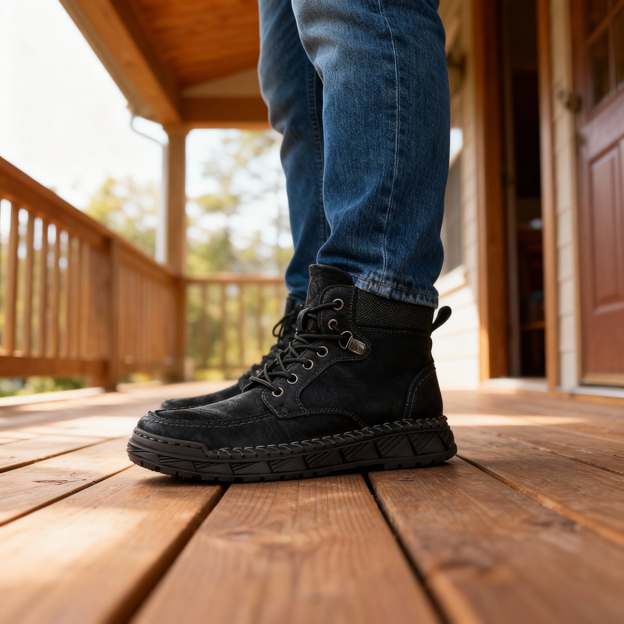 Boot Tough Upper Storm Welt Stitching Anti-Slip Sole – Mavro