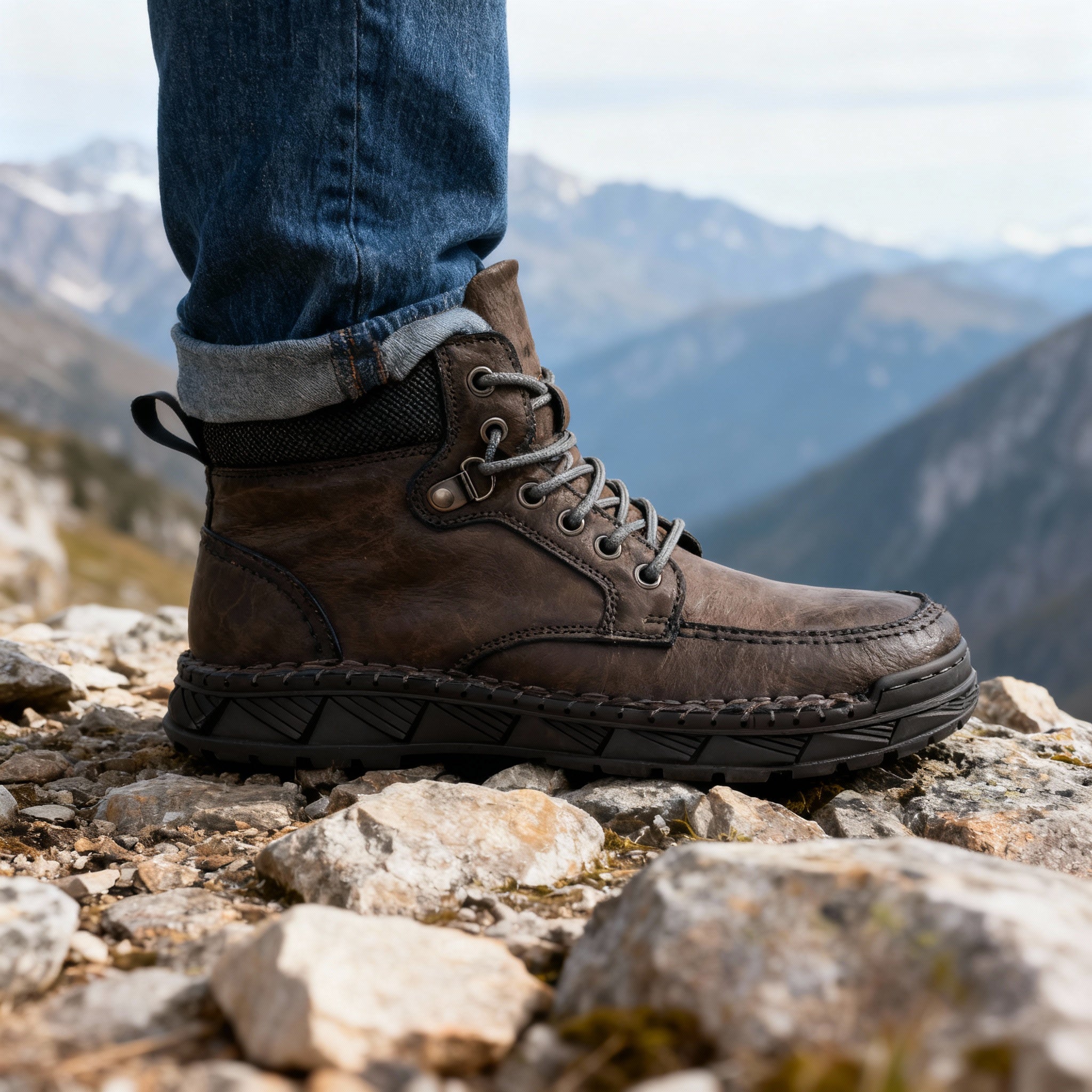 Boot Tough Upper Storm Welt Stitching Anti-Slip Sole – Mavro