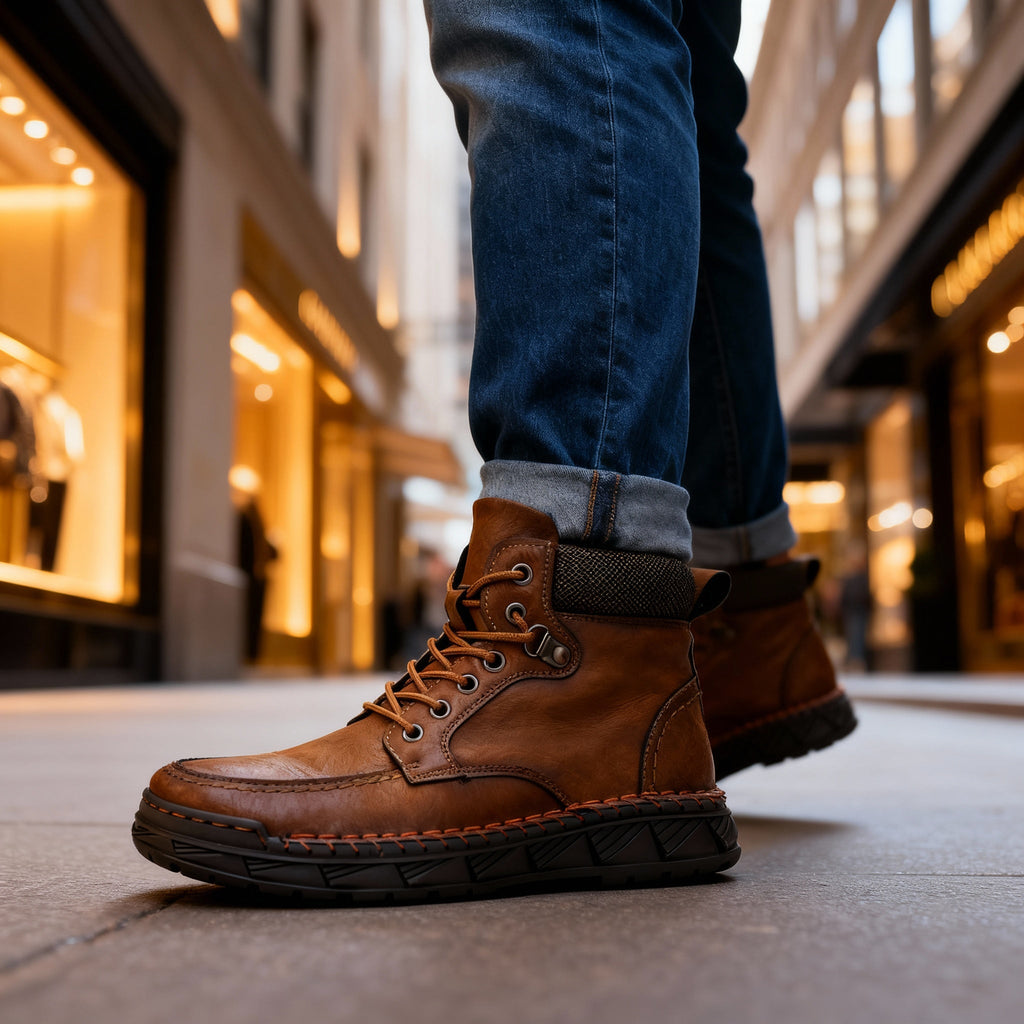 Boot Tough Upper Storm Welt Stitching Anti-Slip Sole – Mavro