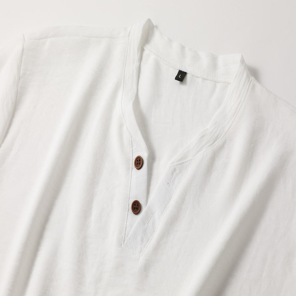 Men's V-Neck Short Sleeve Tee Lightweight Summer – Harro