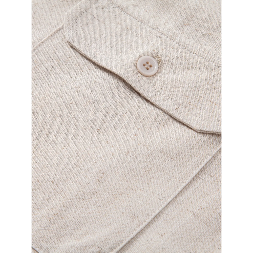 Linen Pants Men Utility Shirt Set 2-Piece Smart Casual – Raxo