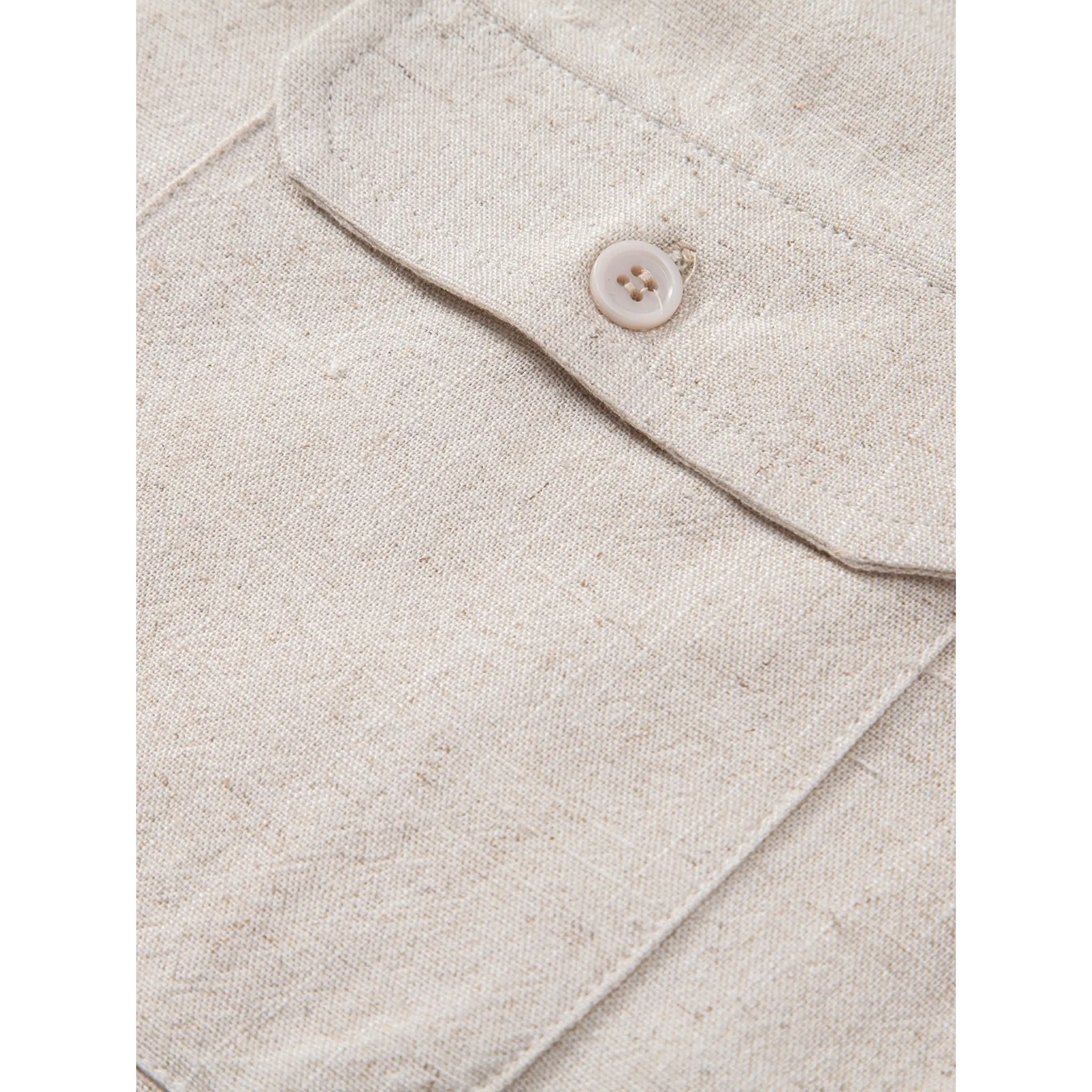 Linen Pants Men Utility Shirt Set 2-Piece Smart Casual – Raxo