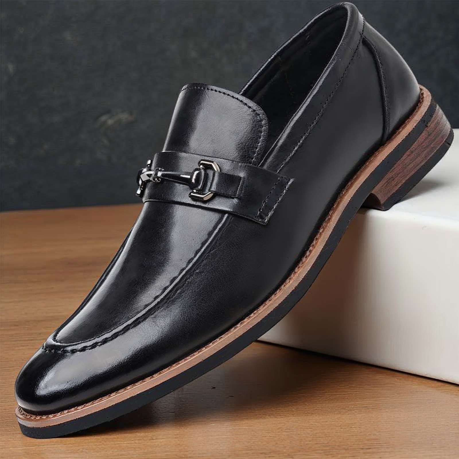 Leather Bit Loafer Hand-Stitched Cushioned Insole – Paldo