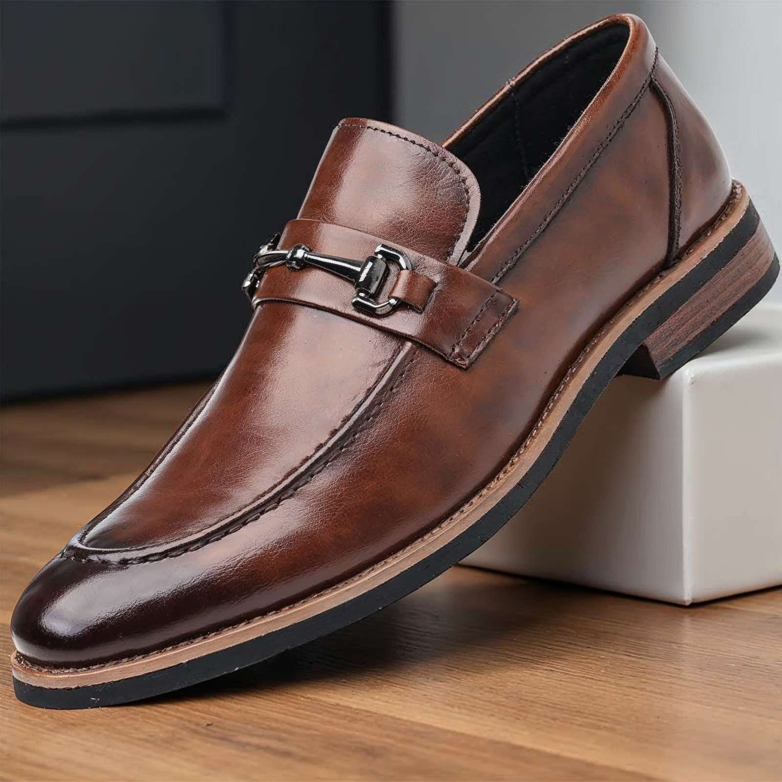 Leather Bit Loafer Hand-Stitched Cushioned Insole – Paldo
