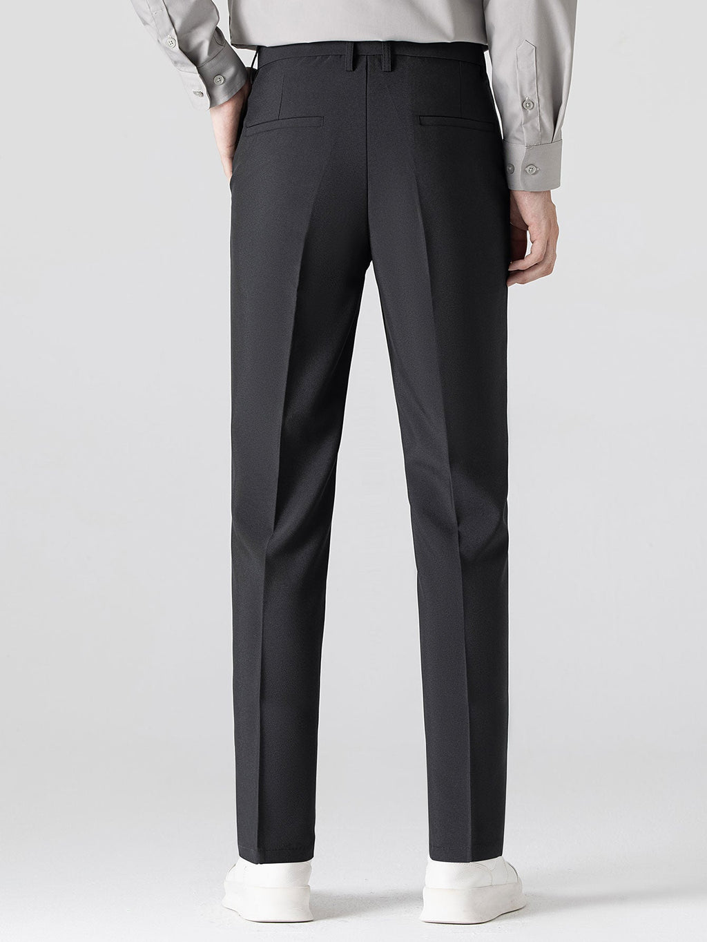 Mens Pant & Waffle Polo Set Slim Tapered 2-Piece Smart Casual – Daxel