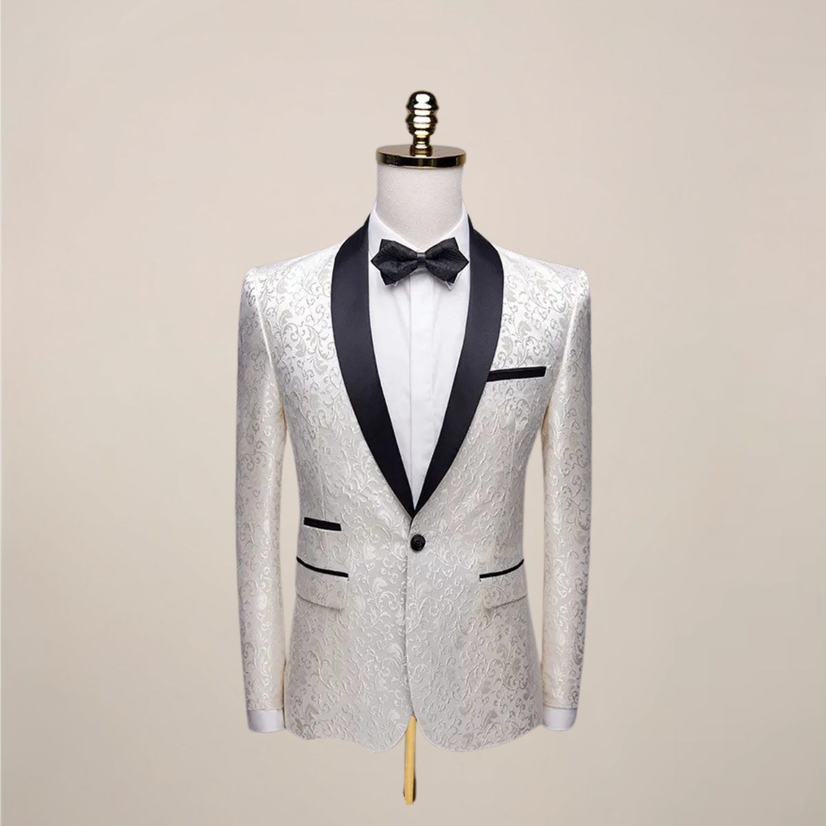 Mens Blazer Embroidered Tuxedo Satin Lapel Slim Fit – Torcan