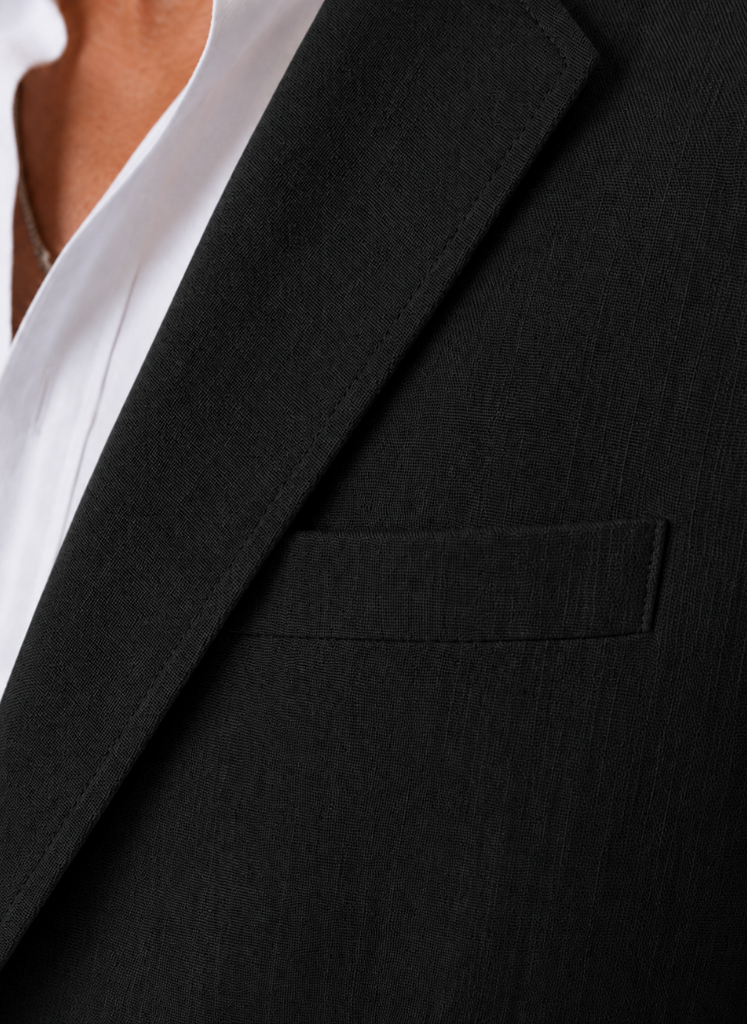 Mens Blazer Linen-Blend Tailored Smart Casual Lightweight – Senro
