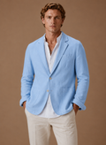 Mens Blazer Linen-Blend Tailored Smart Casual Lightweight – Senro