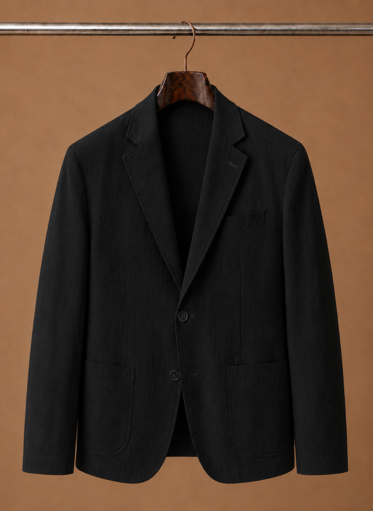 Mens Blazer Linen-Blend Tailored Smart Casual Lightweight – Senro