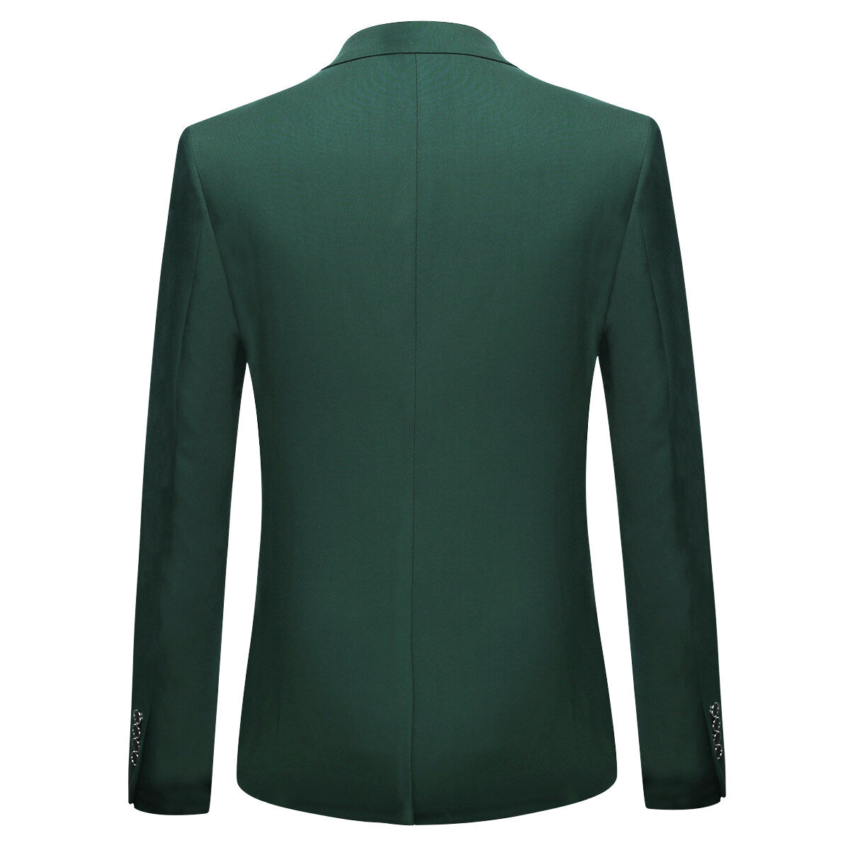 Mens Blazer One-Button Notch Lapel Stretch Woven Green – Nalco