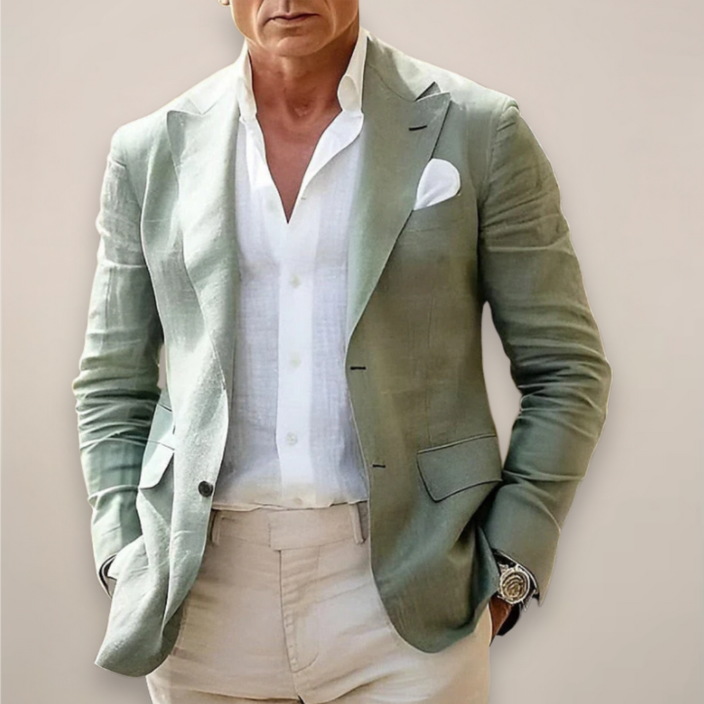 Mens Blazer Slim Fit Clean Lapel Minimalist – Draco