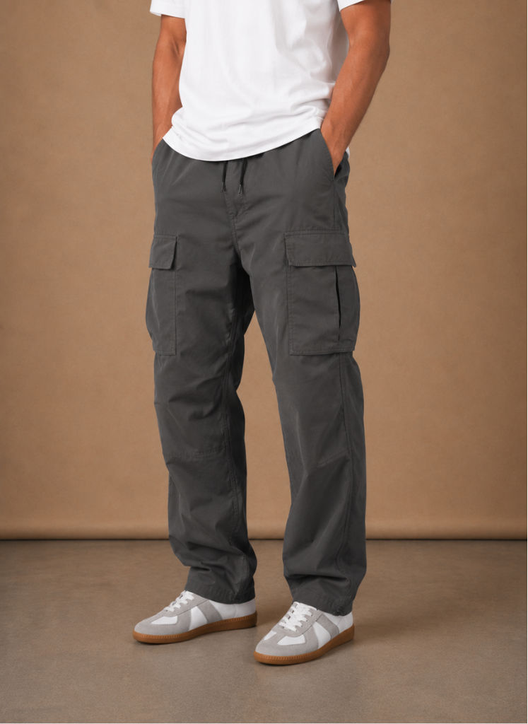 Relaxed fit utility cargo pants with side pockets – TARLANO