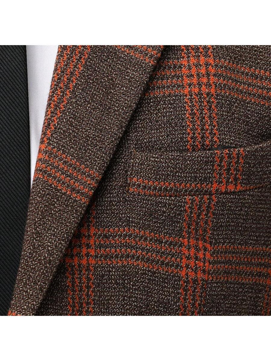 Men's Checkered Suit Set Slim Fit Blazer and Trousers – Valvo