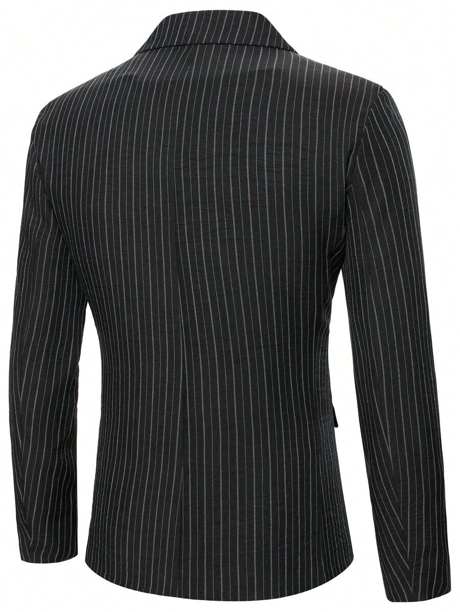 Mens Co Ord Set Contrast Lapel Blazer Waistcoat Trousers – Ranvel