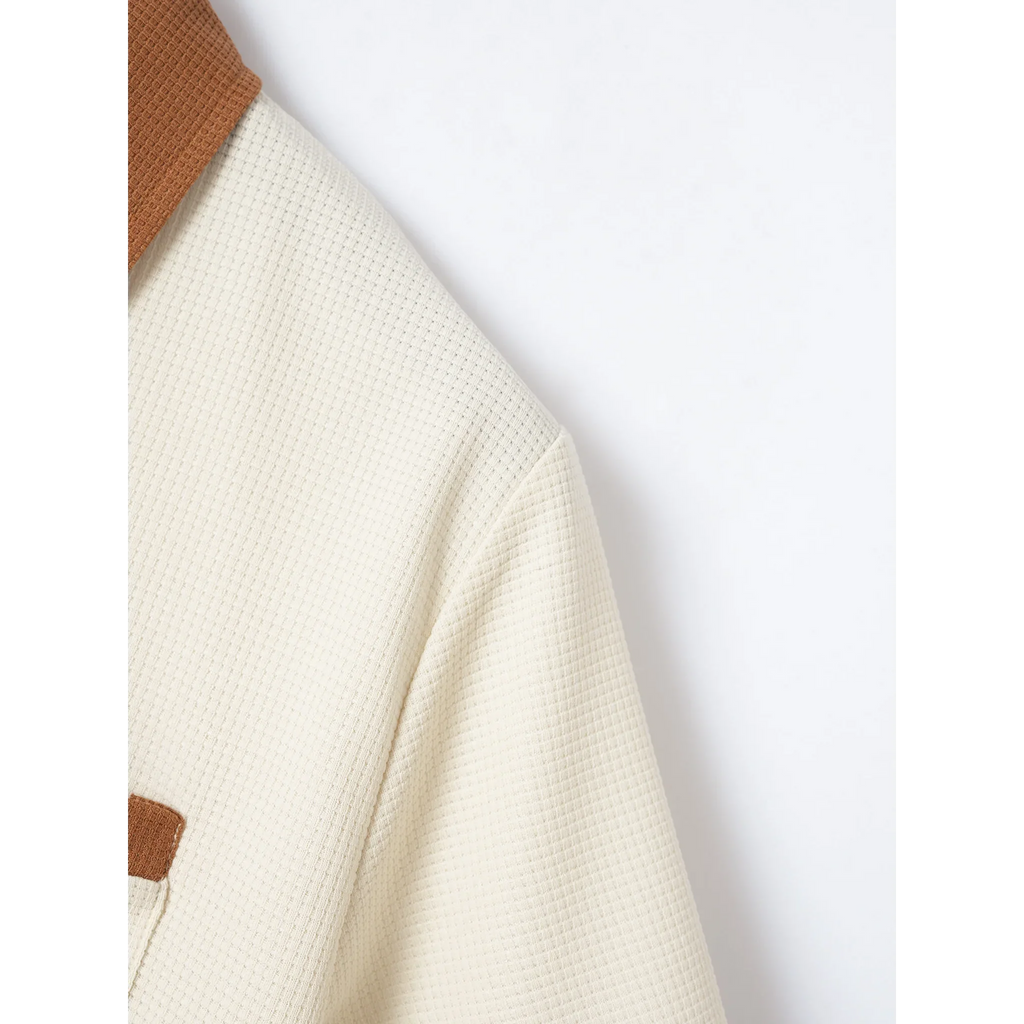 Mens Pant & Polo Waffle Knit 2-Piece Set Straight Leg – Taxo