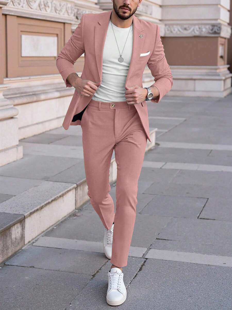 Mens Pant Suit 2-Piece Blazer Set Regular Fit – Nalven