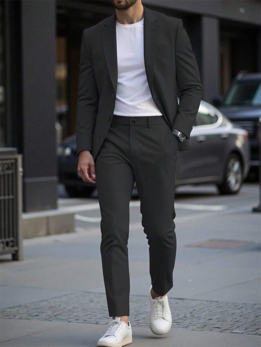 Mens Pant Suit 2-Piece Blazer Set Regular Fit – Nalven