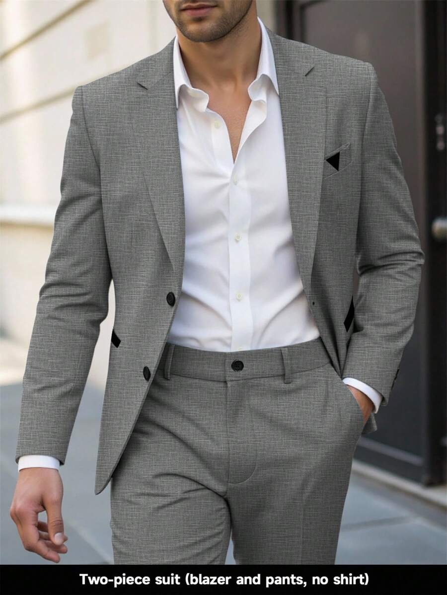 Mens Pant Suit 2-Piece Blazer Set Regular Fit – Nalven