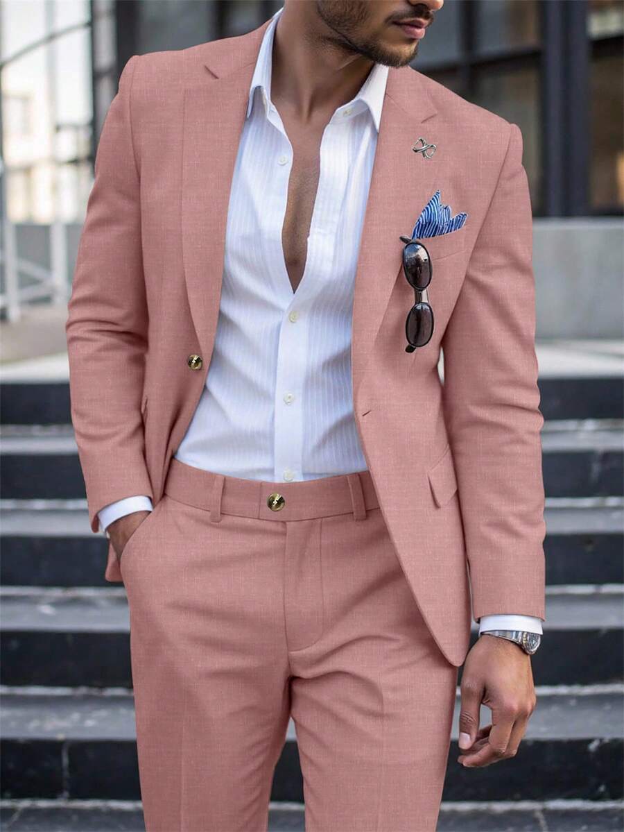 Mens Pant Suit 2-Piece Blazer Set Regular Fit – Nalven
