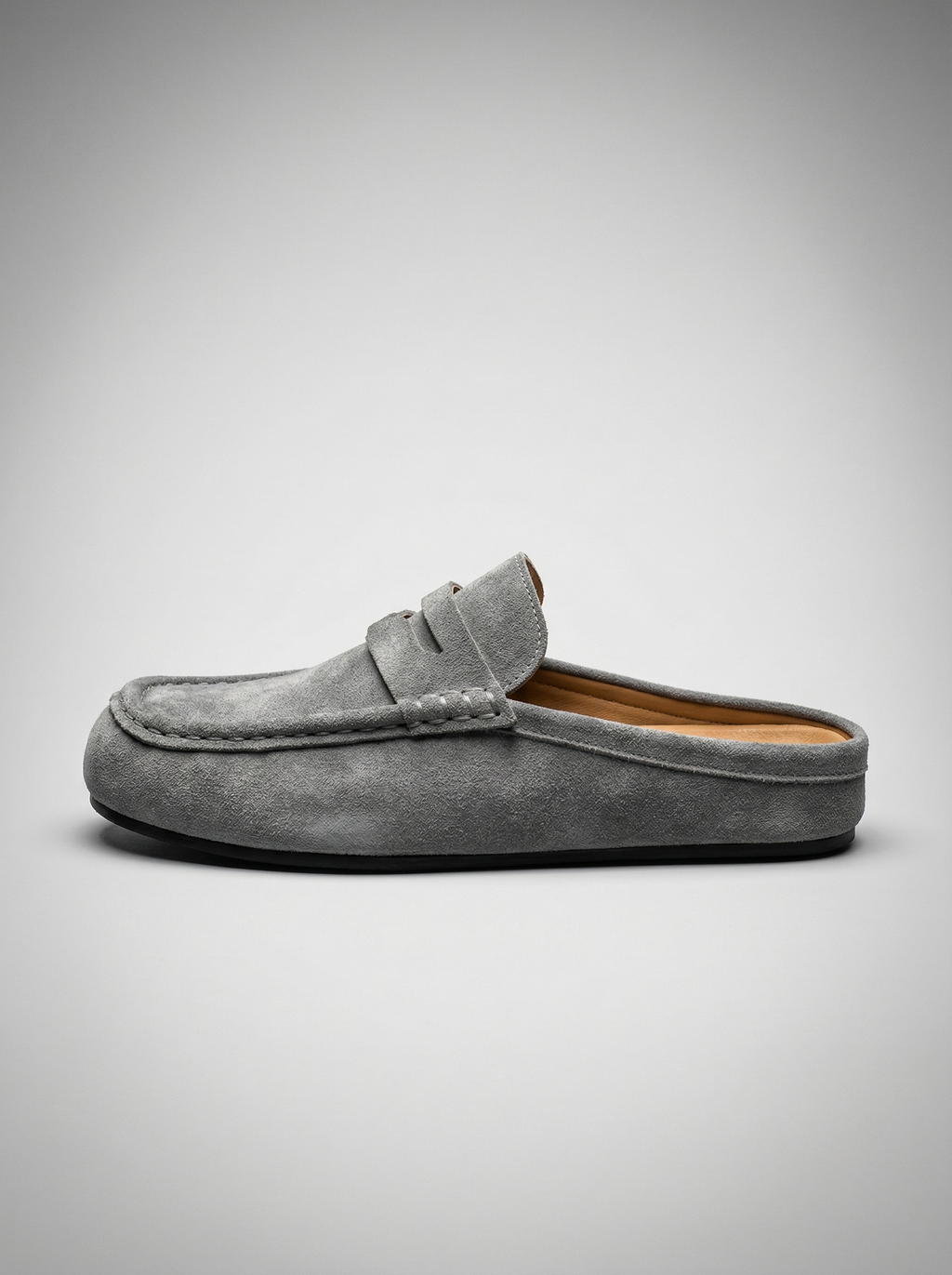 Men's Penny Mule Loafer Soft Touch Fabric Platform Sole – Monvel