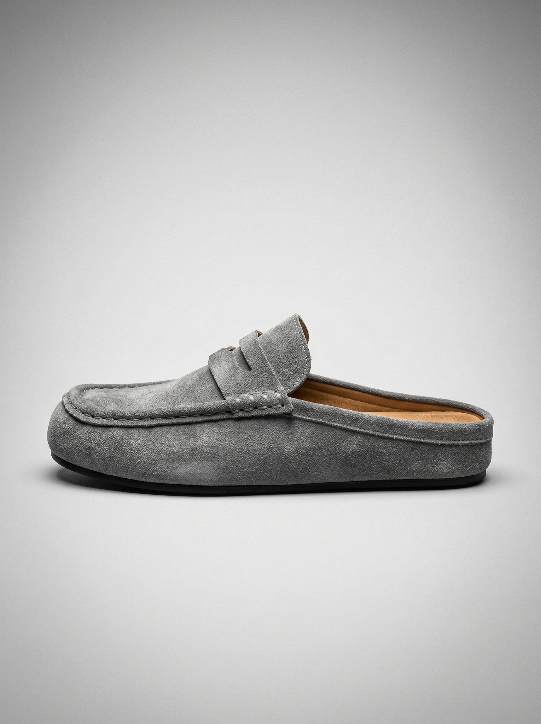 Men's Penny Mule Loafer Soft Touch Fabric Platform Sole – Monvel