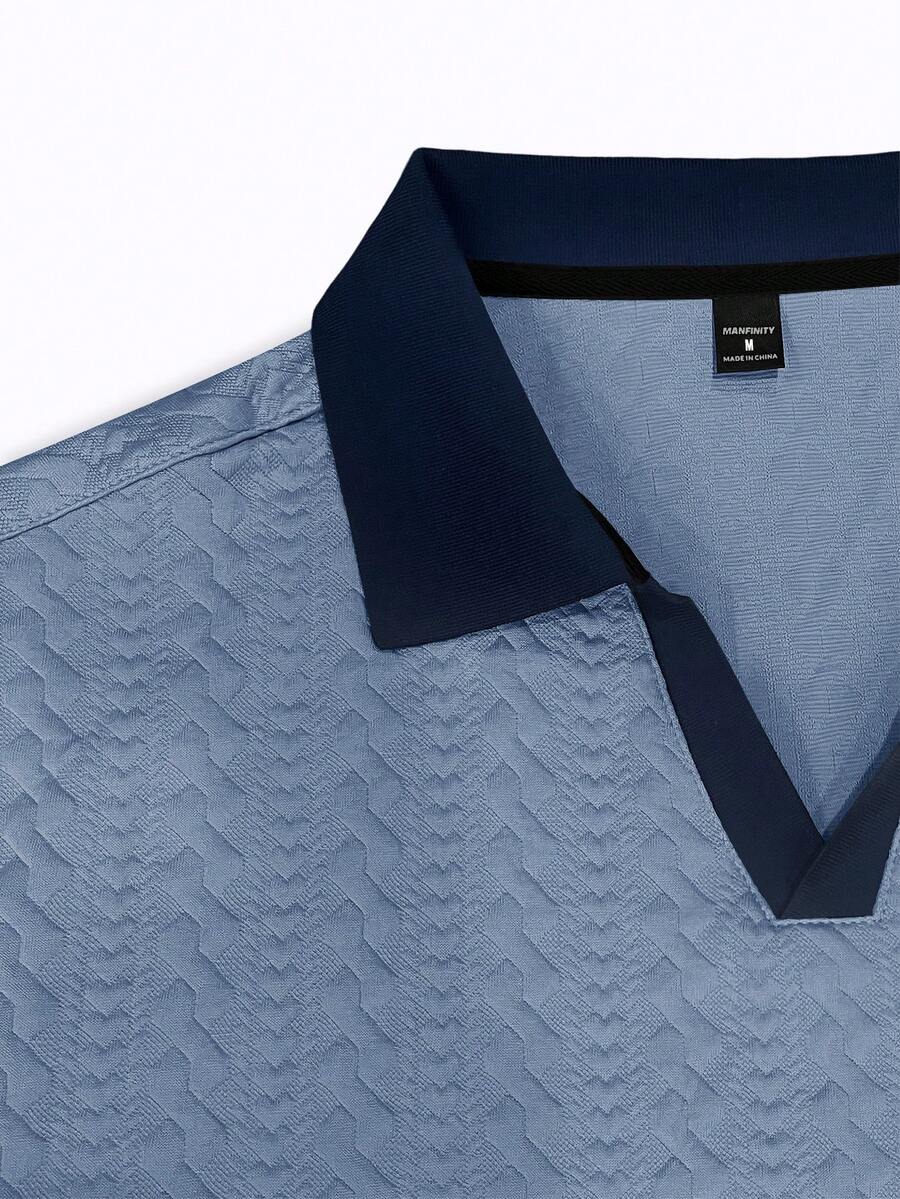 Mens Polo Shirt Contrast Binding Knit Short Sleeve – Valron