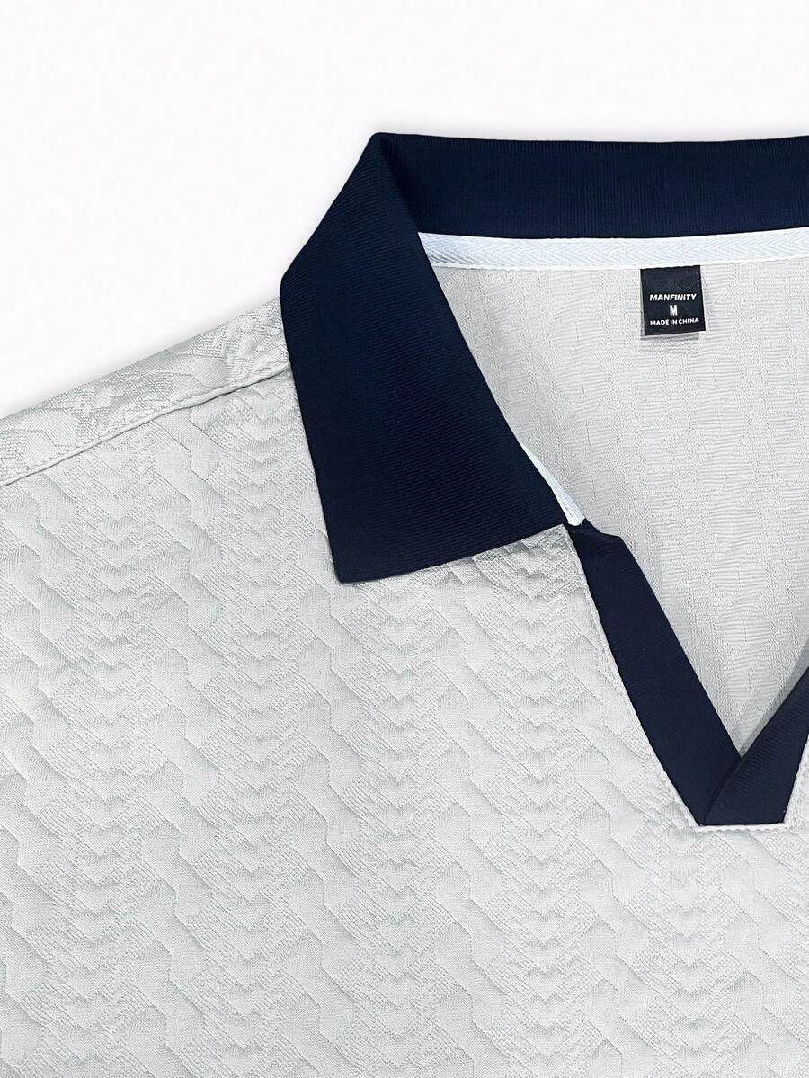 Mens Polo Shirt Contrast Binding Knit Short Sleeve – Valron