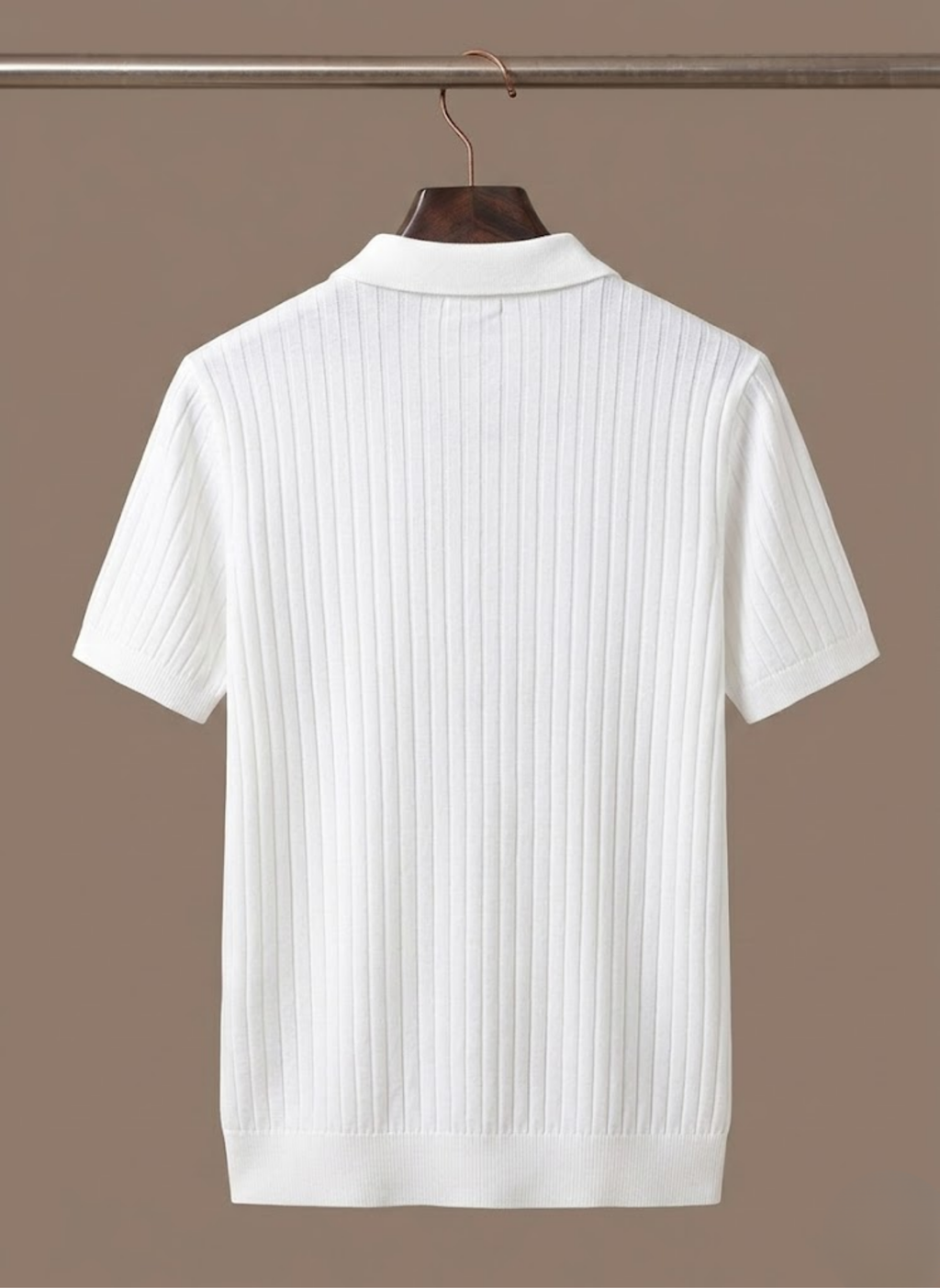 Mens Polo Shirt Striped Knit Short Sleeve – Senro