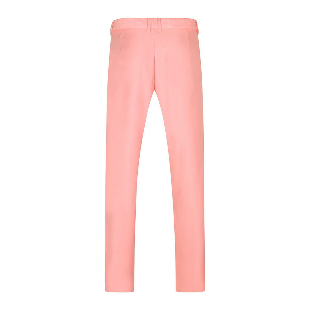 Mens Suit 2-Piece Slim Fit Peaked Lapel Pink – Garnel