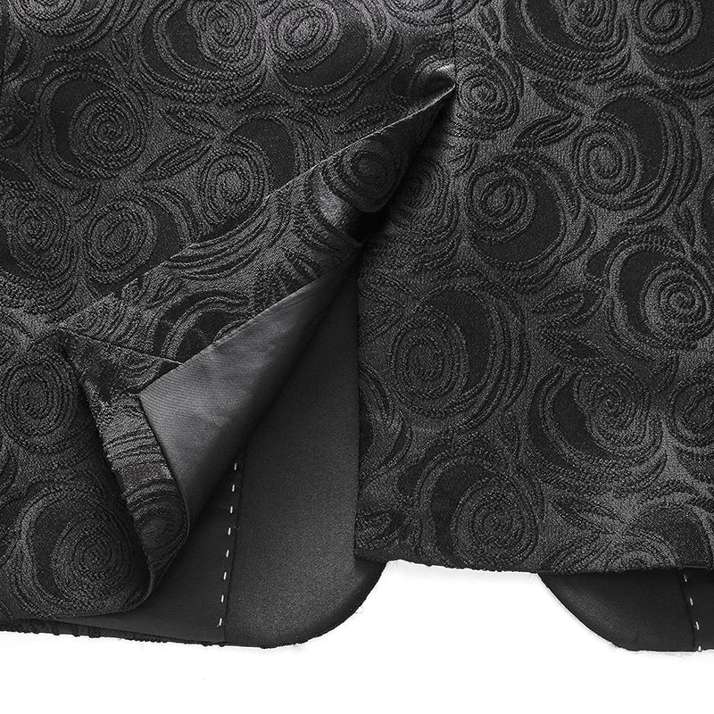 Mens Suit 3-Piece Rhinestone Shawl Lapel Tuxedo Black – Halco