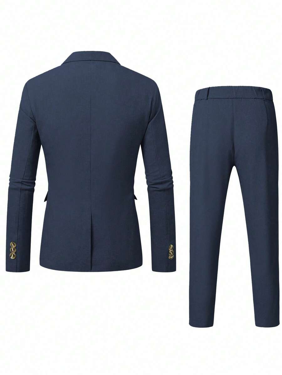 Men's Suit Blazer and Pants Set Slim Business Formal – Naldo