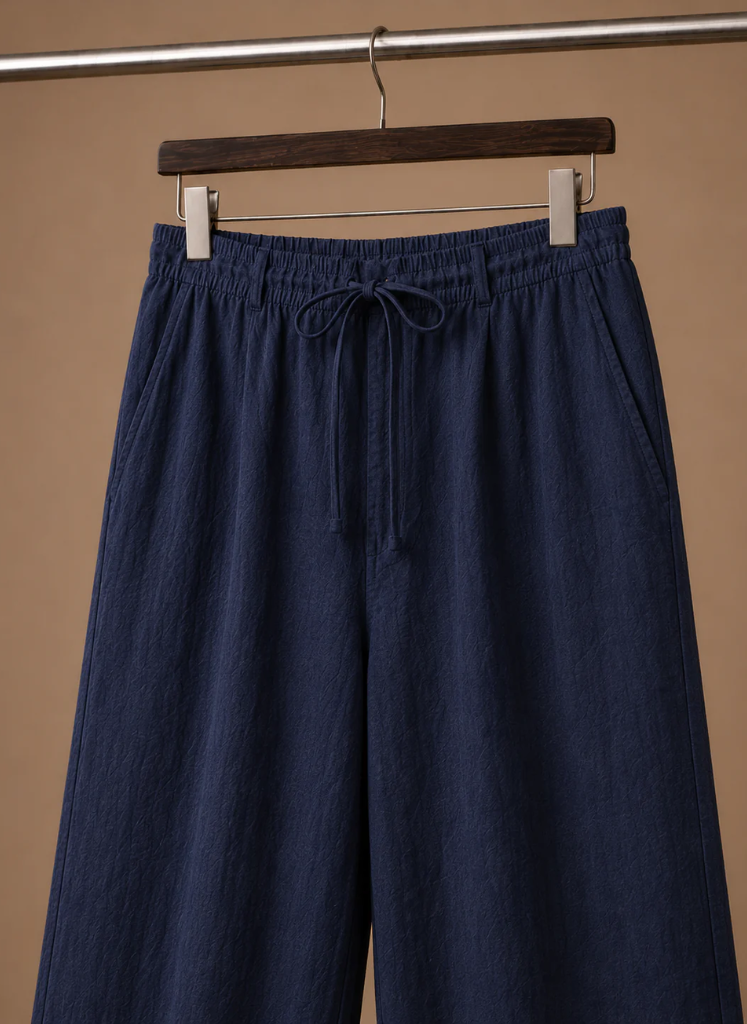 Mens Trouser Linen Blend Relaxed Fit Smart Casual – Linvel