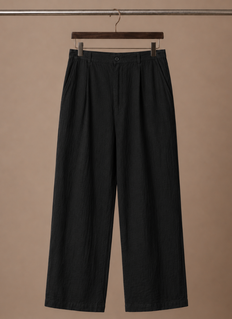 Mens Trouser Linen Cotton Relaxed Fit Summer Pants – Linvel