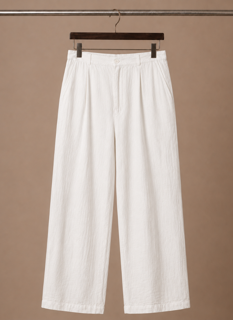 Mens Trouser Linen Cotton Relaxed Fit Summer Pants – Linvel