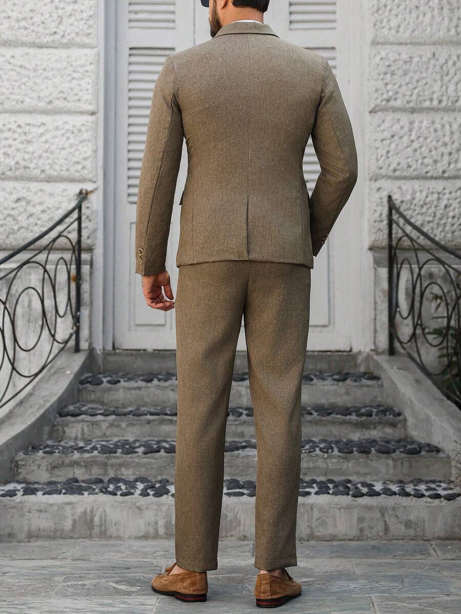 Mens Trouser Suit Shawl Collar Blazer Two-Piece Set – Vandro