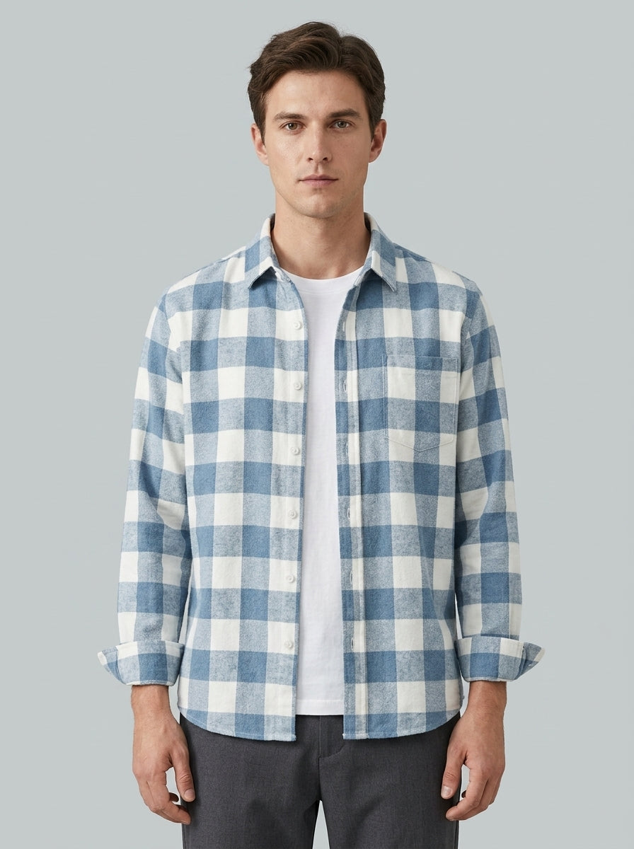 Button-down shirt — On Model - Upper Body | Generated by Modelize
