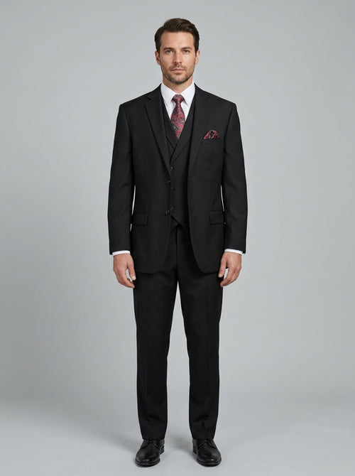 3-piece suit with vest — On Model - Neutral | Generated by Modelize
