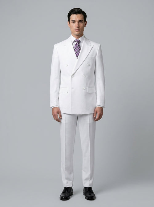 Double-breasted suit — On Model - Neutral | Generated by Modelize