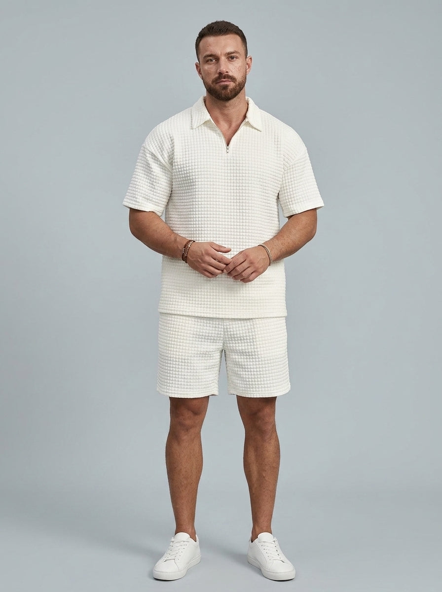 Two-piece coordinated set — On Model - Neutral | Generated by Modelize
