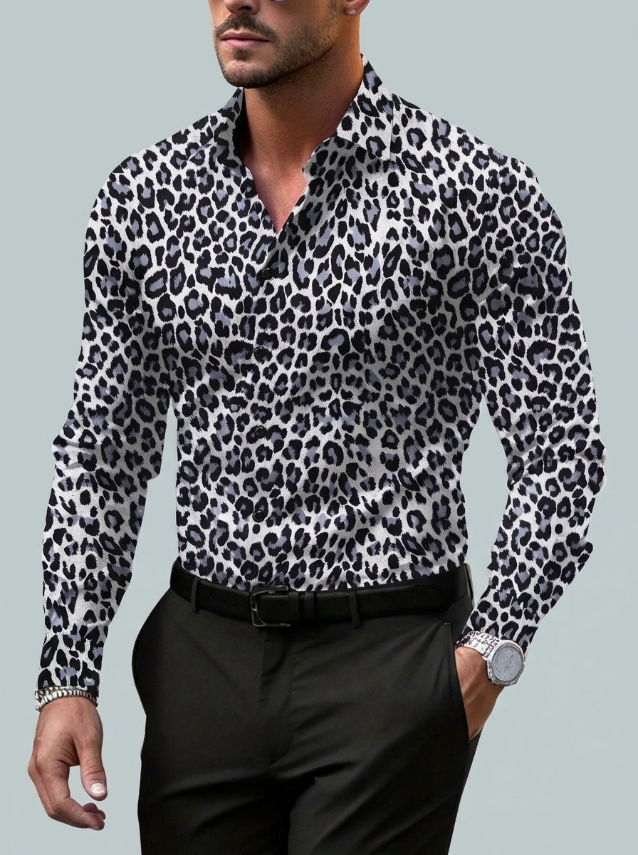 Button-down long-sleeve shirt — On Model - Upper Body | Generated by Modelize