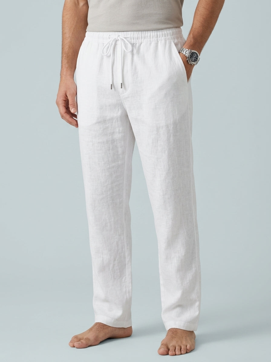 Linen Trousers — On Model - Lower Body | Generated by Modelize