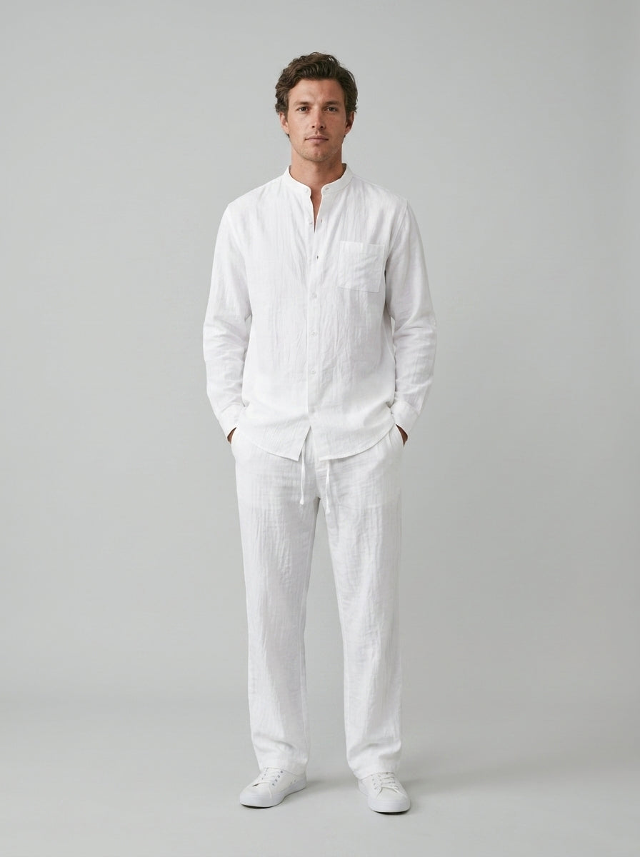 Two-piece set (shirt and trousers) — On Model - Neutral | Generated by Modelize
