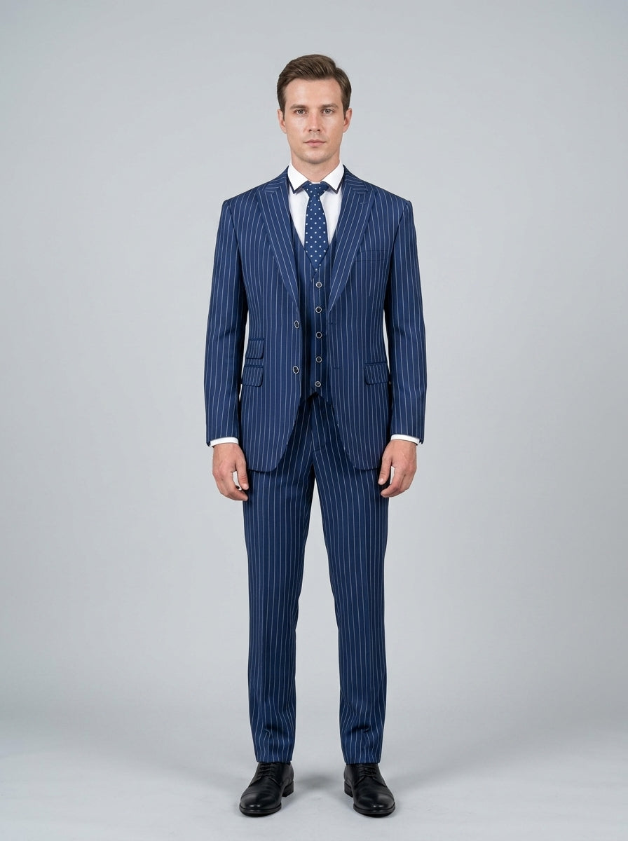 Men's three-piece suit — On Model - Neutral | Generated by Modelize