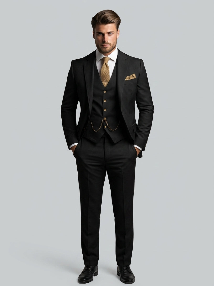 Three-piece suit — On Model - Neutral | Generated by Modelize