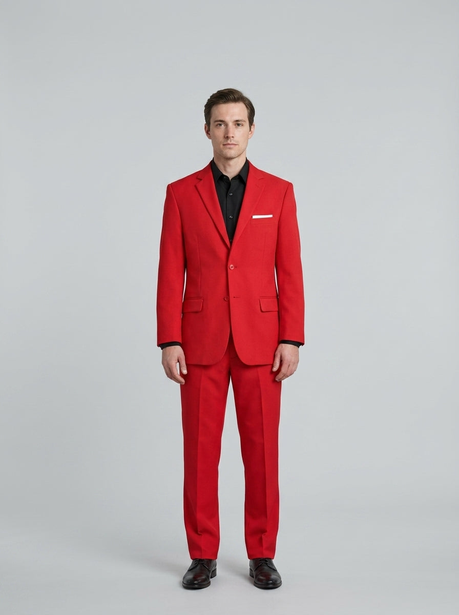 2-button men's suit — On Model - Neutral | Generated by Modelize