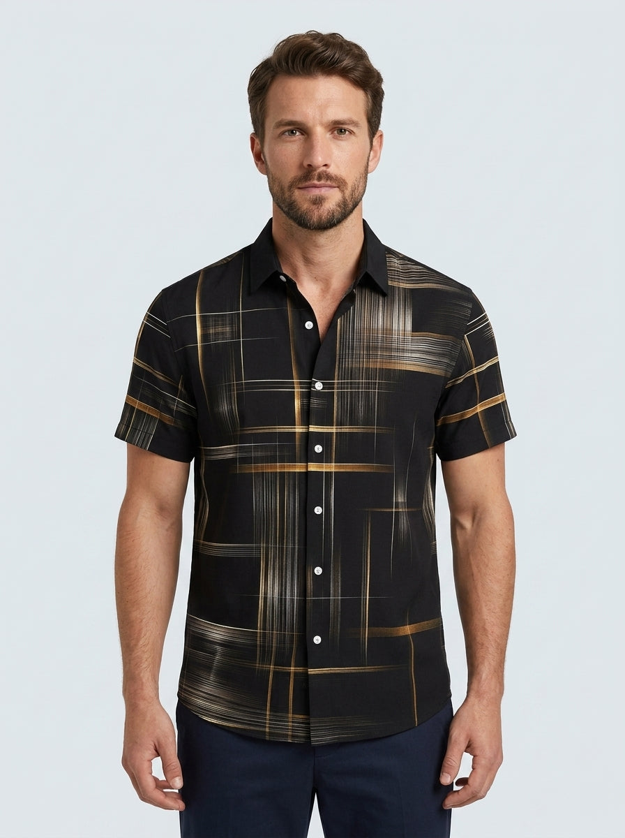 Button-up shirt — On Model - Upper Body | Generated by Modelize