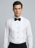 Tuxedo shirt with bowtie — On Model - Upper Body | Generated by Modelize