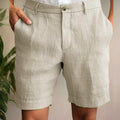 Men's Relaxed Linen Shorts Lightweight Summer Fit – Bravo