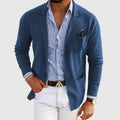 Knit Blazer Unstructured Notched Lapel Two-Button – Nesto