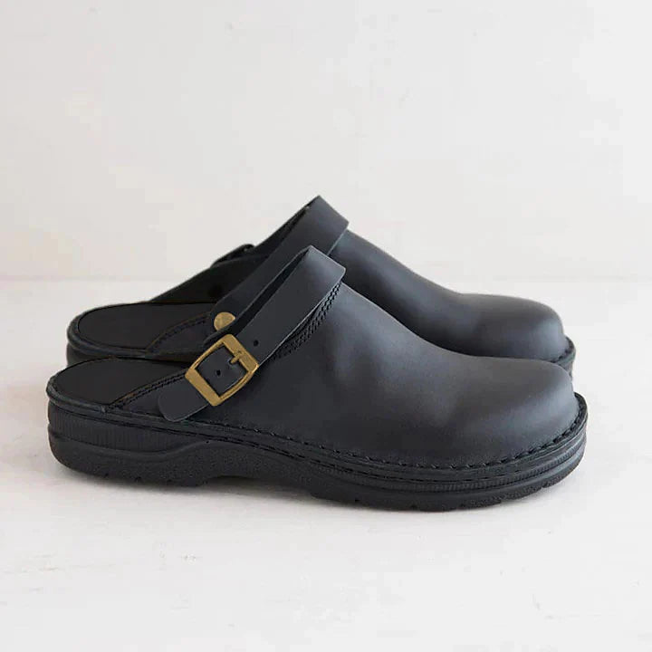 Leather Slip-On Clogs Orthopedic Insole Wide Fit – Caldo